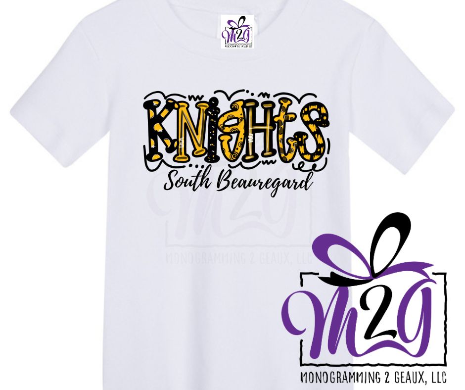 Knights in Black & Gold  T-shirt or Sweatshirt