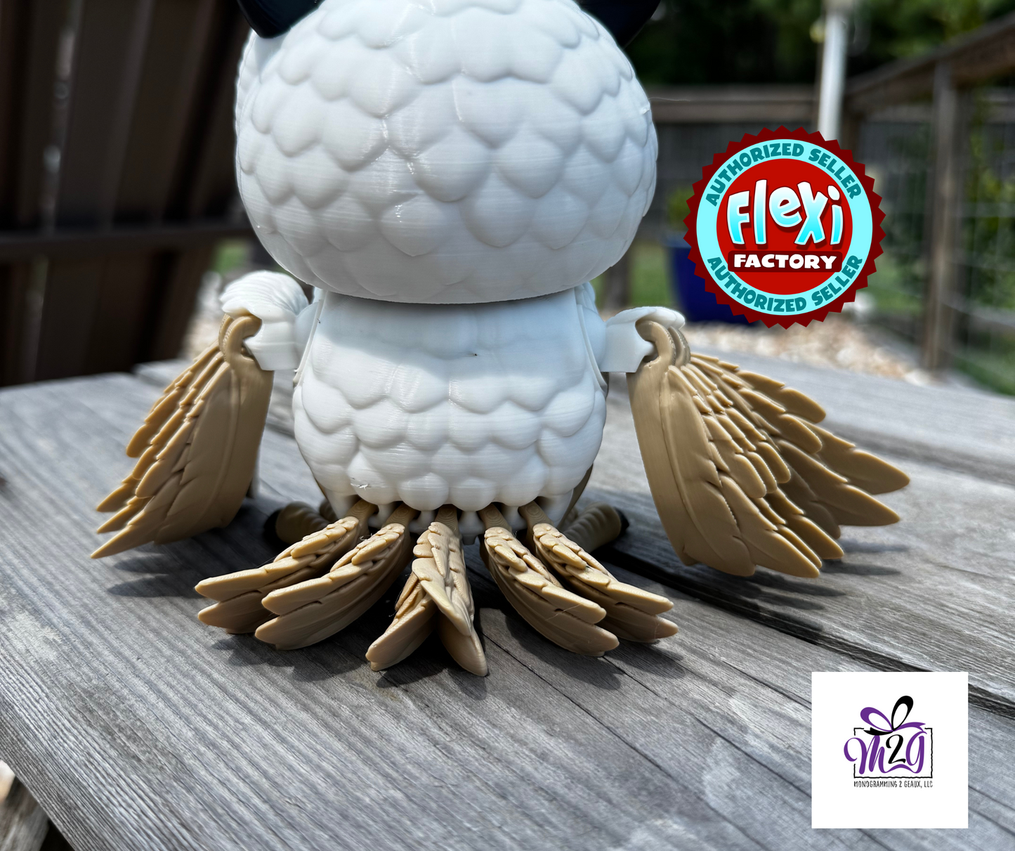 3D Printed Articulated Hoot Owl