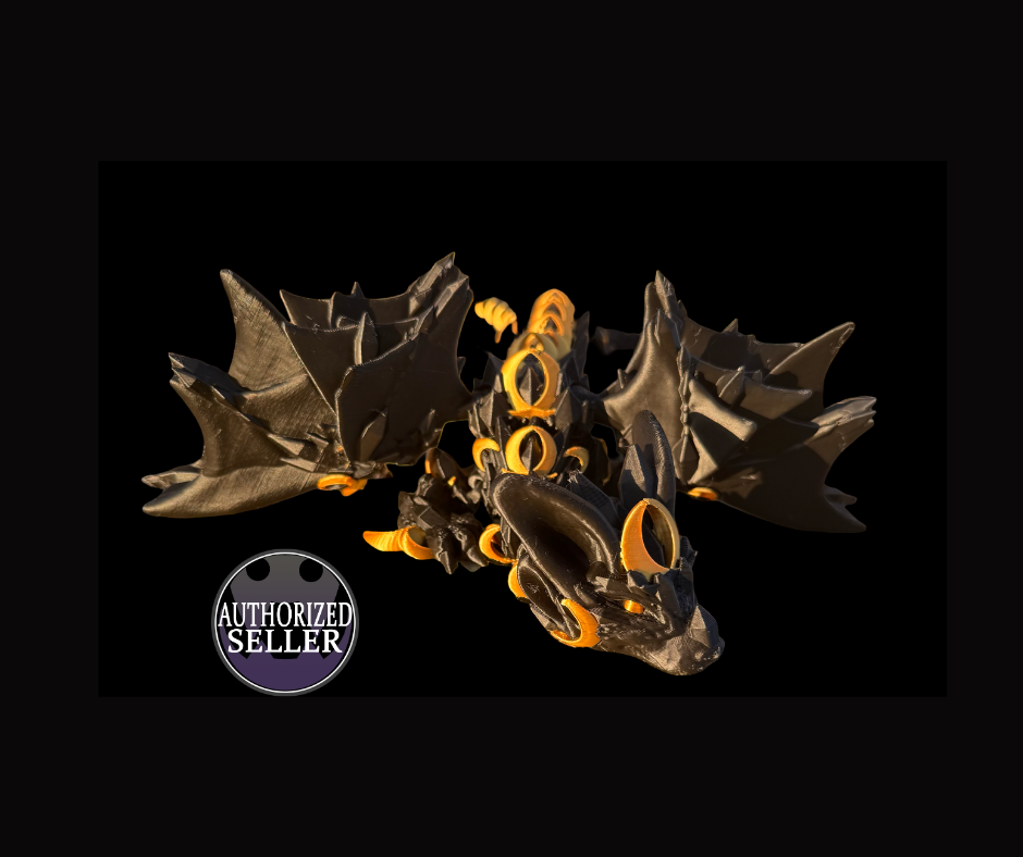 Nightwing Dragon 3D Printed Articulated Fidget Toy