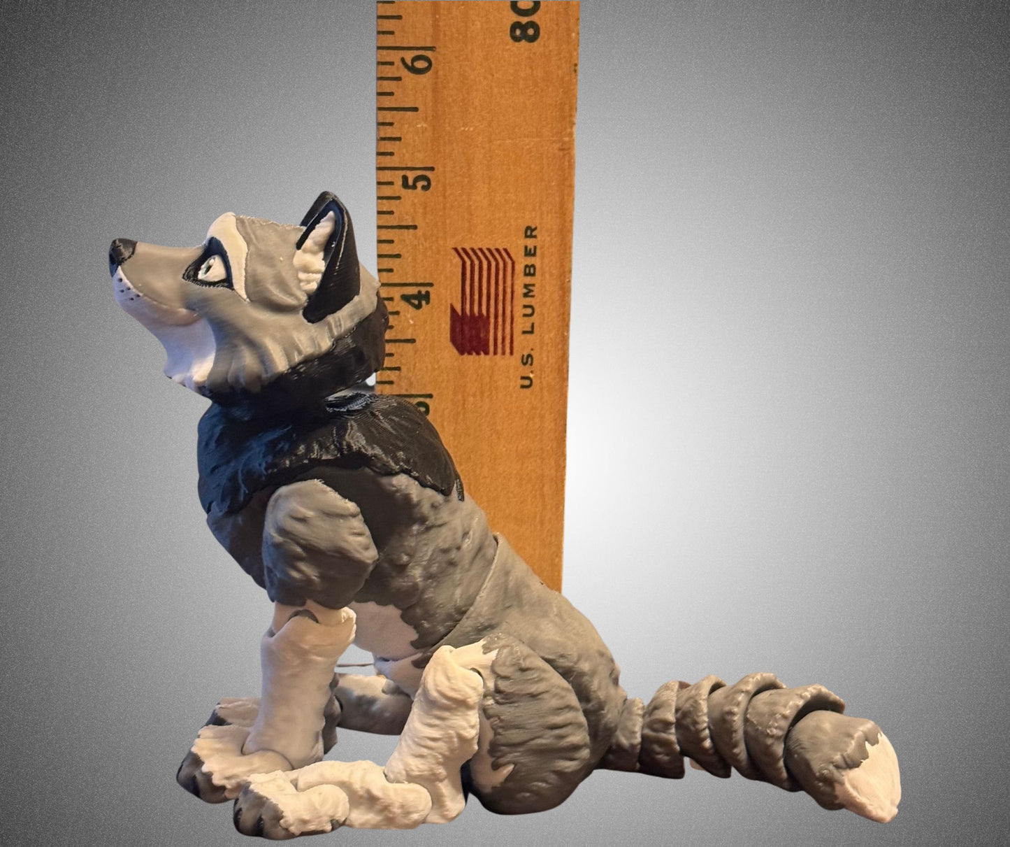 Articulated 3D Printed Wolf – Flexi Fidget Companion