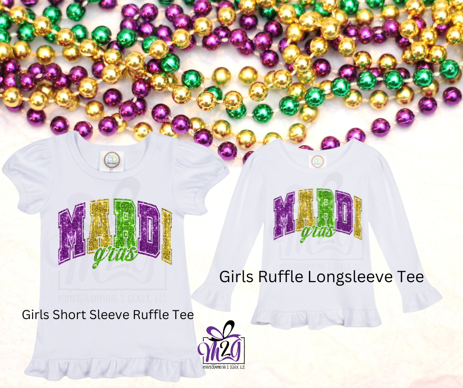 Mardi Gras Faux Sequin T-shirt