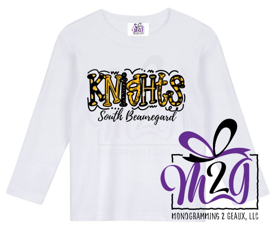 Knights in Black & Gold  T-shirt or Sweatshirt
