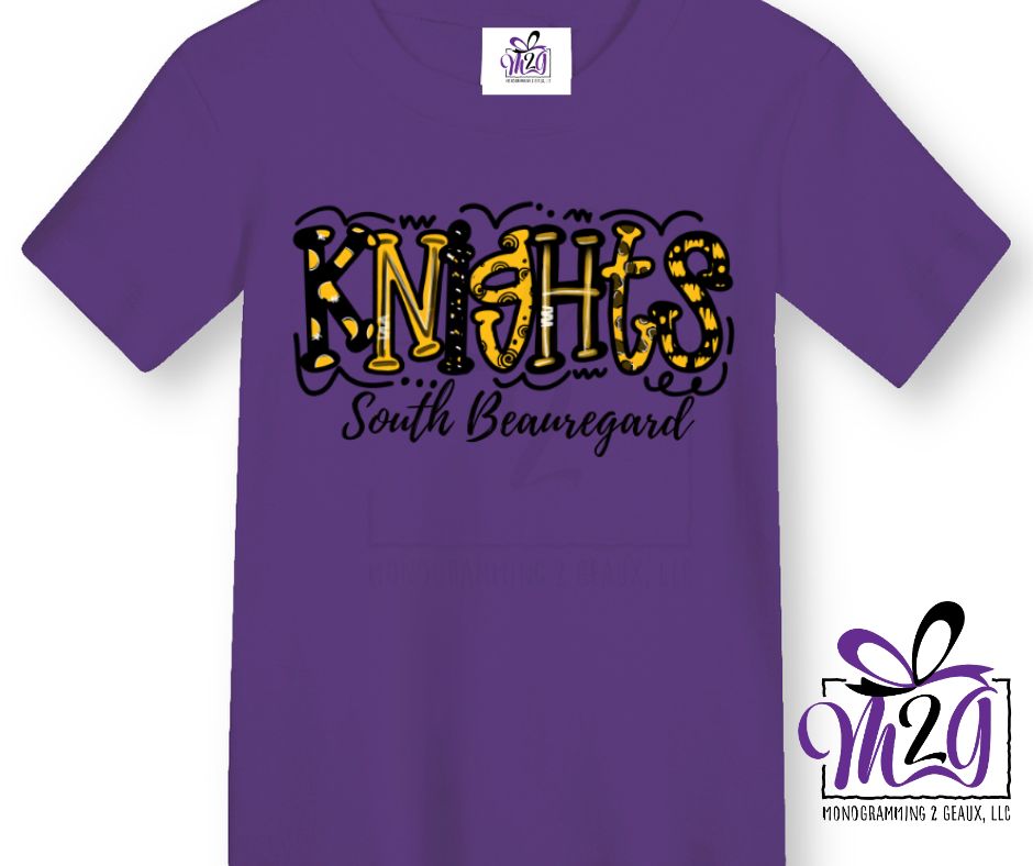 Knights in Black & Gold  T-shirt or Sweatshirt